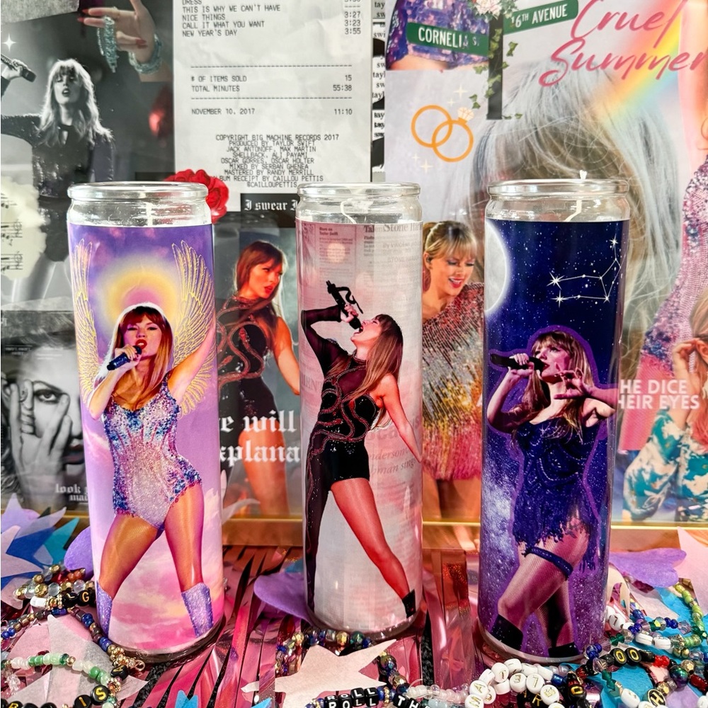 Taylor Swift Eras Tour Prayer Candle